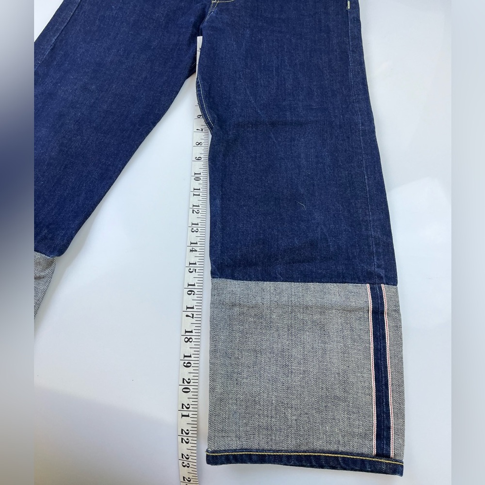 Rag & Bone Trompe L’Oeil Indigo Selvedge Cuff Grommet Jeans N248-6 - Picture 8 of 8